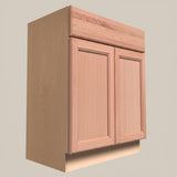 Hampton Bay Easthaven Assembled Frameless Sink Base Cabinet in Unfinished Beech