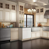 Hampton Bay Designer Series Edgeley Assembled Sink Base Kitchen Cabinet in White