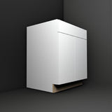 Hampton Bay Designer Series Edgeley Assembled Sink Base Kitchen Cabinet in White