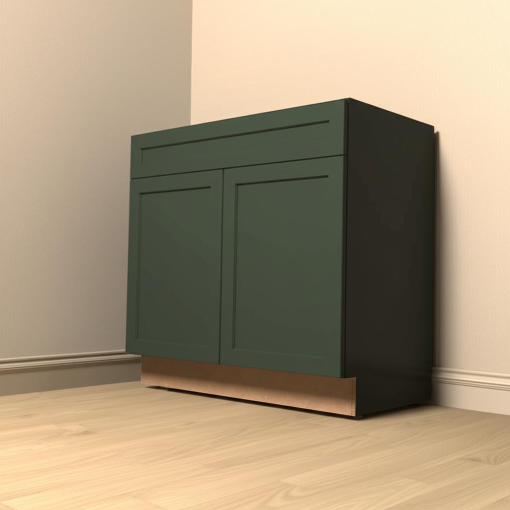 Hampton Bay Designer Series Melvern 36" Shaker ADA Sink Base Cabinet in Forest