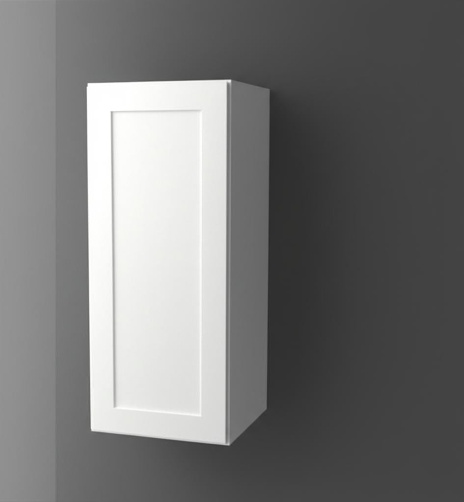 Hampton Bay Courtland 12x12x30 Shaker Wall Kitchen Cabinet in Polar White