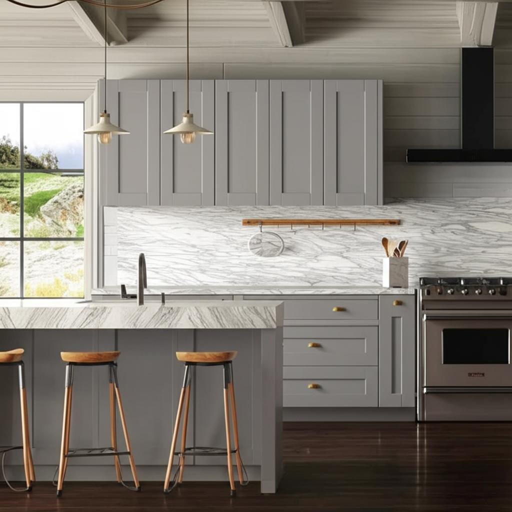 Hampton Bay Shaker Dove Gray Wall Kitchen Cabinet