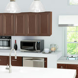 Hampton Bay Hampton 30 in. W x 12 in. D x 30 in. H Assembled Wall Kitchen Cabinet in Cognac