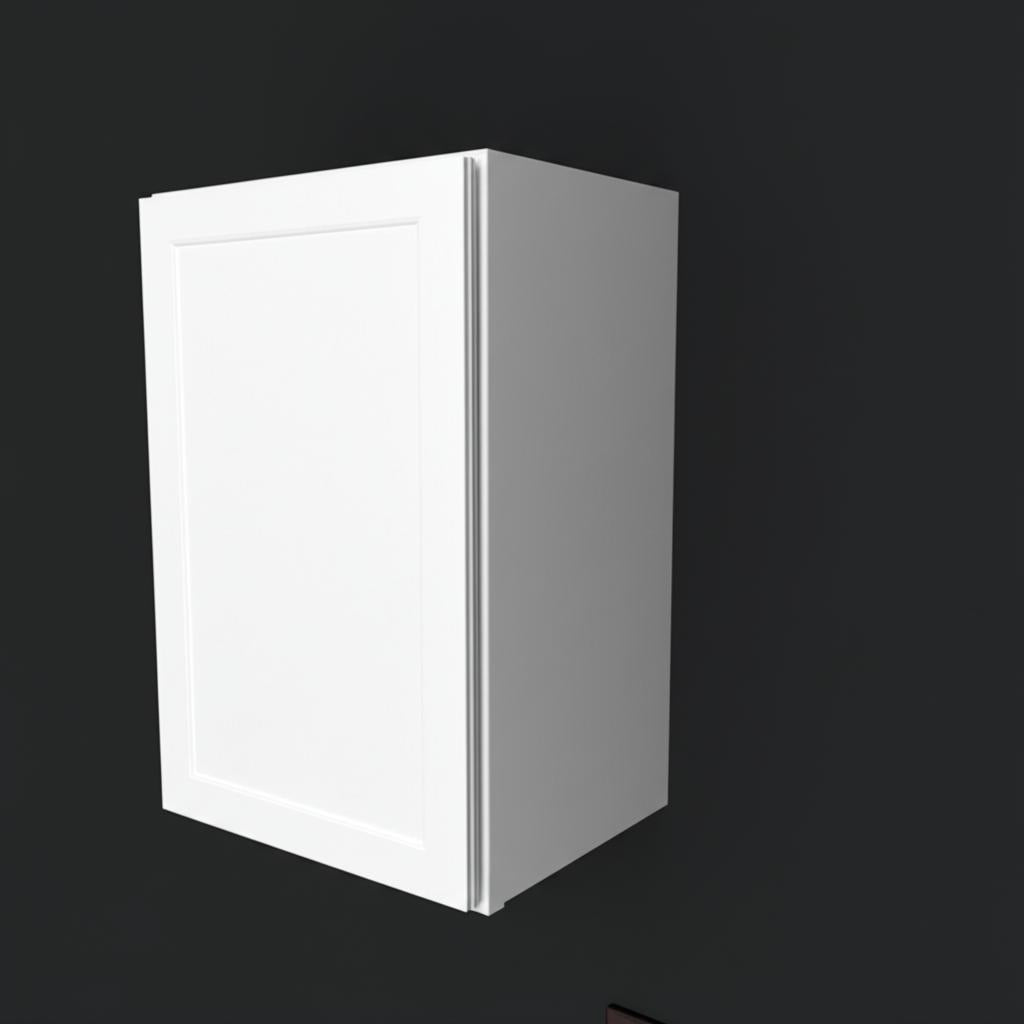 Hampton Bay Courtland 18 in. Polar White Shaker Wall Kitchen Cabinet