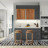 Hampton Bay Medium Oak Wall Kitchen Cabinet - 27x12x30