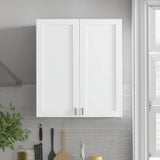 Hampton Bay Cambridge White Shaker Wall Kitchen Cabinet with Soft-Close Doors