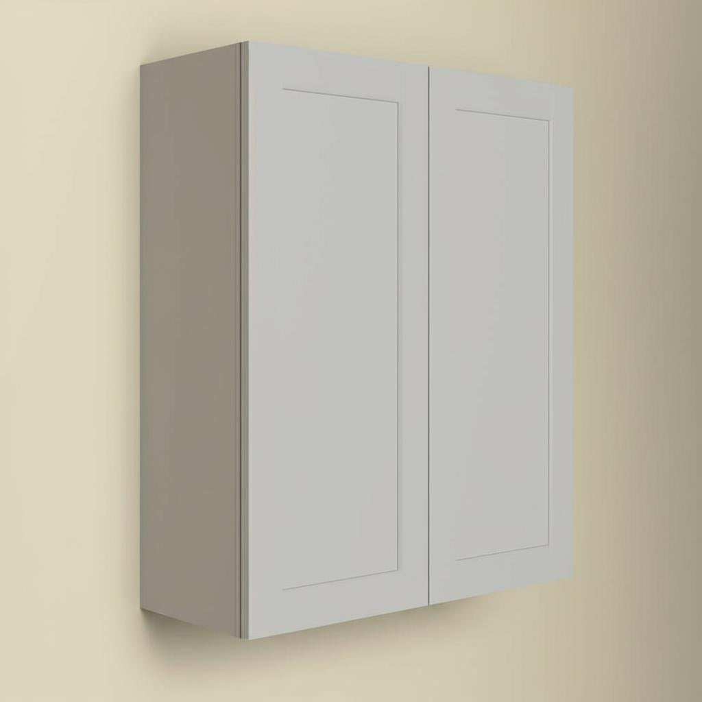 Hampton Bay Shaker 36 in. Dove Gray Wall Kitchen Cabinet