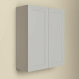 Hampton Bay Shaker 36 in. Dove Gray Wall Kitchen Cabinet