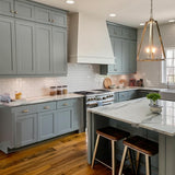 Hampton Bay Shaker 36 in. Dove Gray Wall Kitchen Cabinet