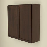 Hampton Bay Shaker 36 in. Wall Kitchen Cabinet in Java