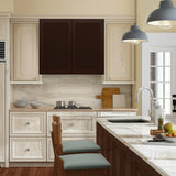 Hampton Bay Shaker Wall Kitchen Cabinet in Java - 30" W x 12" D x 36" H