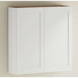 Hampton Bay Westfield Feather White Shaker Wall Kitchen Cabinet