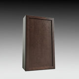 Hampton Bay Shaker 24 in. W x 12 in. D x 42 in. H Assembled Wall Kitchen Cabinet in Java
