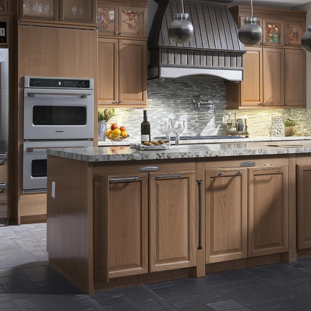 Hampton Bay Medium Oak Wall Kitchen Cabinet - 15x12x36