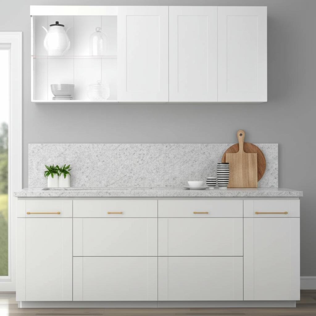 Hampton Bay Cambridge White Shaker Wall Kitchen Cabinet with Soft Close Doors