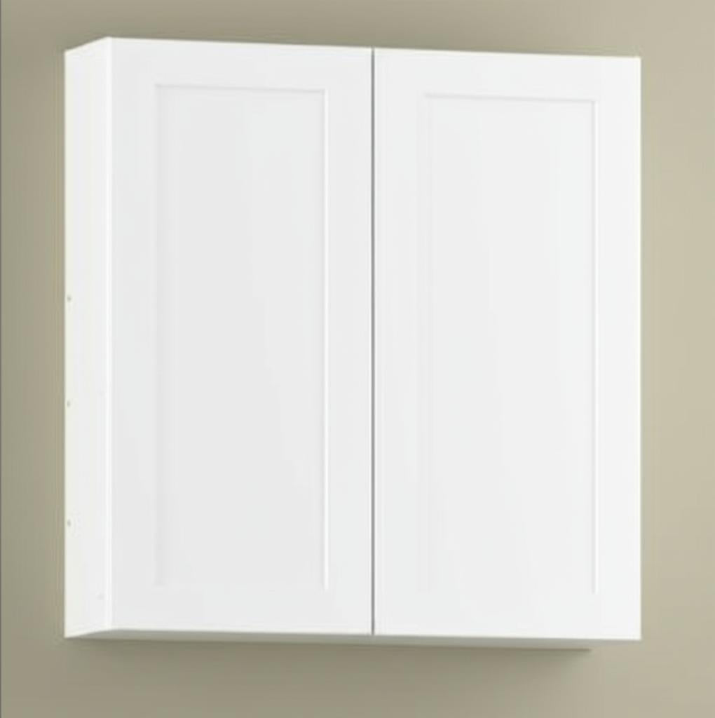 Hampton Bay Cambridge White Shaker Wall Kitchen Cabinet with Soft Close Doors