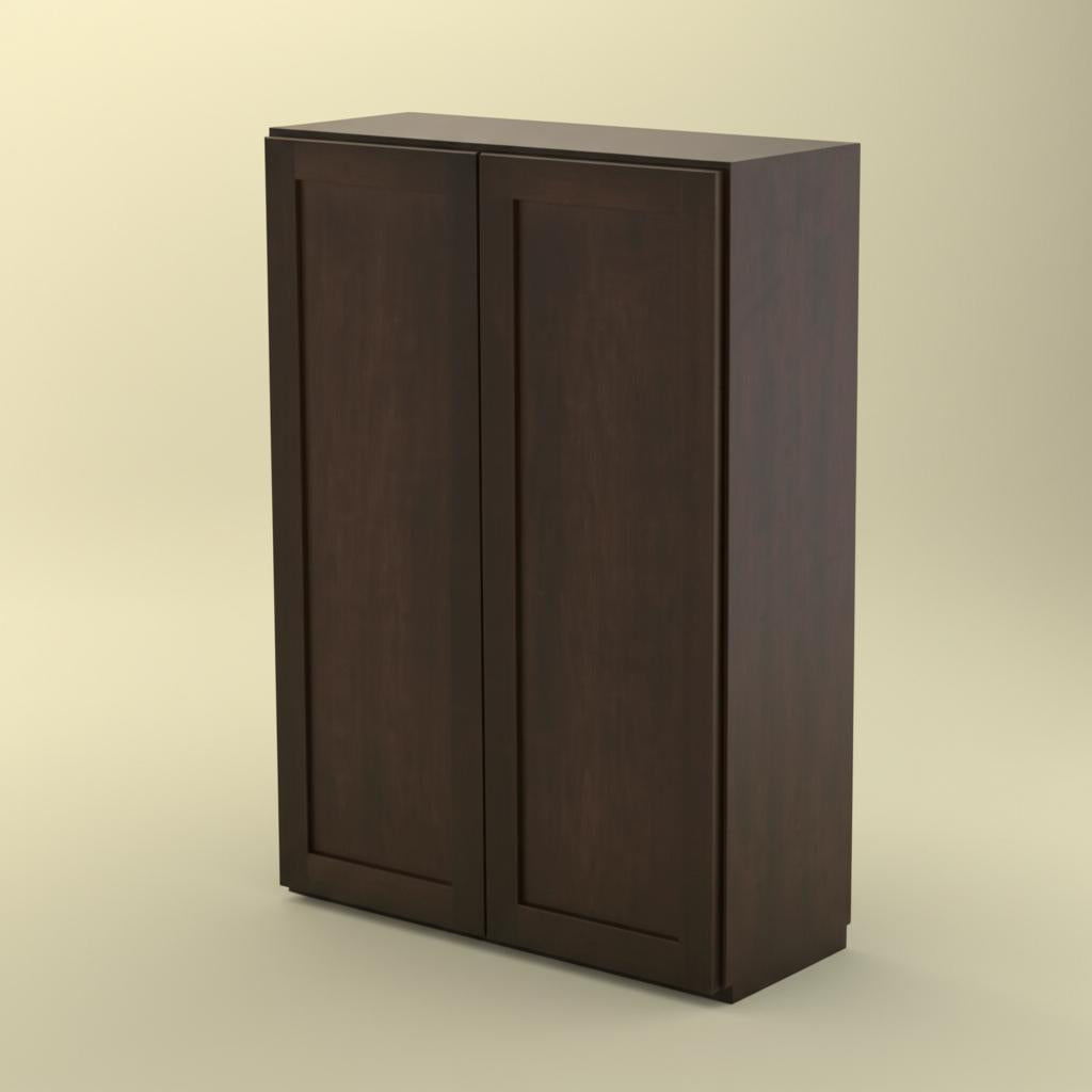 Hampton Bay Shaker Java Wall Kitchen Cabinet - 27" x 12" x 36"
