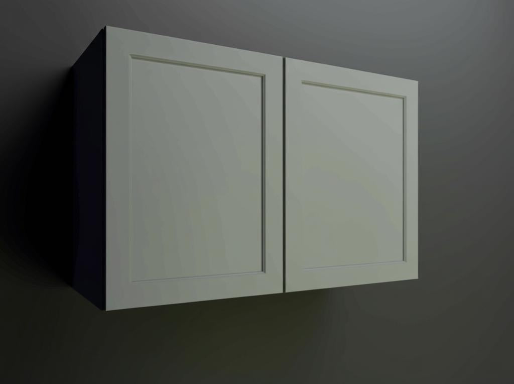 Hampton Bay Designer Series Melvern Storm Gray Shaker Assembled Wall Kitchen Cabinet