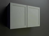 Hampton Bay Designer Series Melvern Storm Gray Shaker Assembled Wall Kitchen Cabinet
