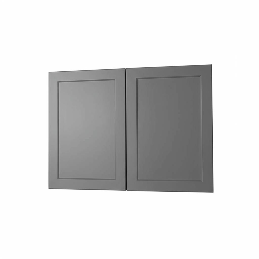Hampton Bay Designer Series Melvern Storm Gray Shaker Assembled Wall Kitchen Cabinet
