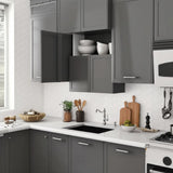 Hampton Bay Designer Series Melvern Storm Gray Shaker Assembled Wall Kitchen Cabinet