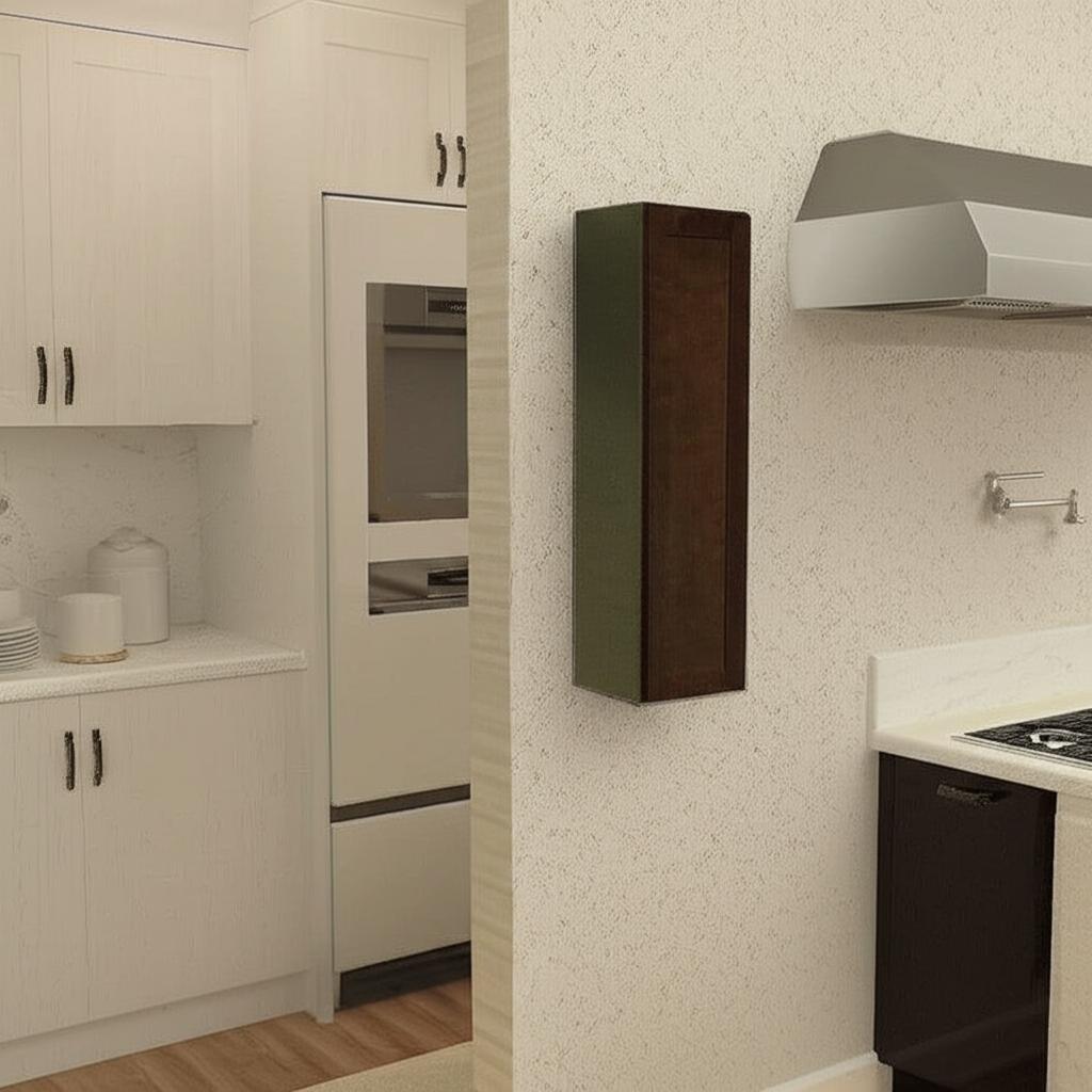 Hampton Bay Shaker Wall Kitchen Cabinet in Java - 9x12x36