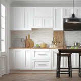 Hampton Bay Cambridge White Shaker Wall Cabinet with Soft-Close Doors