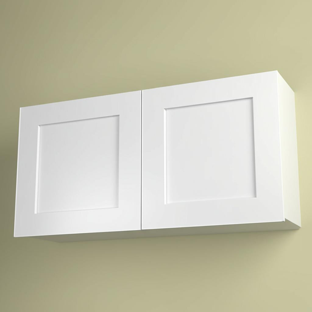 Hampton Bay Cambridge White Shaker Wall Cabinet with Soft-Close Doors