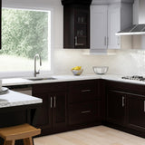Hampton Bay Shaker Java Wall Kitchen Cabinet - 18" W x 12" D x 36" H