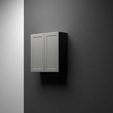 Hampton Bay Designer Series Melvern Storm Gray Shaker Wall Kitchen Cabinet
