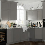 Hampton Bay Designer Series Melvern Storm Gray Shaker Wall Kitchen Cabinet
