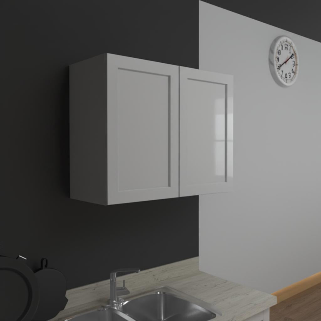 Hampton Bay Designer Series Melvern Wall Kitchen Cabinet in Heron Gray