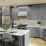 Hampton Bay Designer Series Melvern Storm Gray Shaker Assembled Wall Kitchen Cabinet