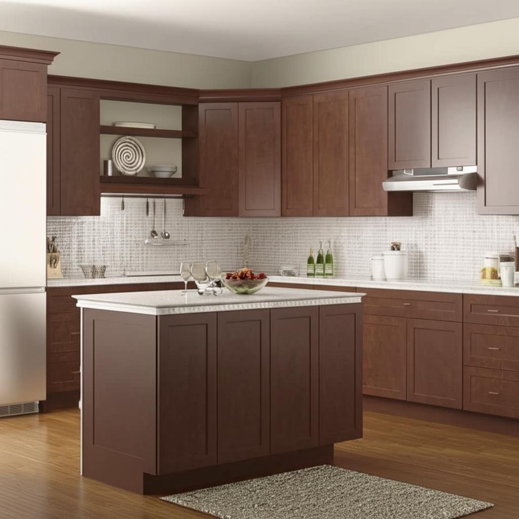 Hampton Bay Designer Series Soleste Wall Kitchen Cabinet in Spice
