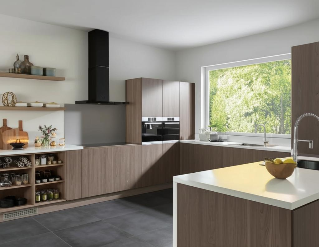 Hampton Bay Designer Series Edgeley Wall Kitchen Cabinet in Driftwood