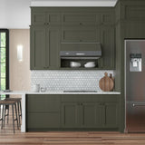 Hampton Bay Avondale Fern Green Shaker Wall Kitchen Cabinet