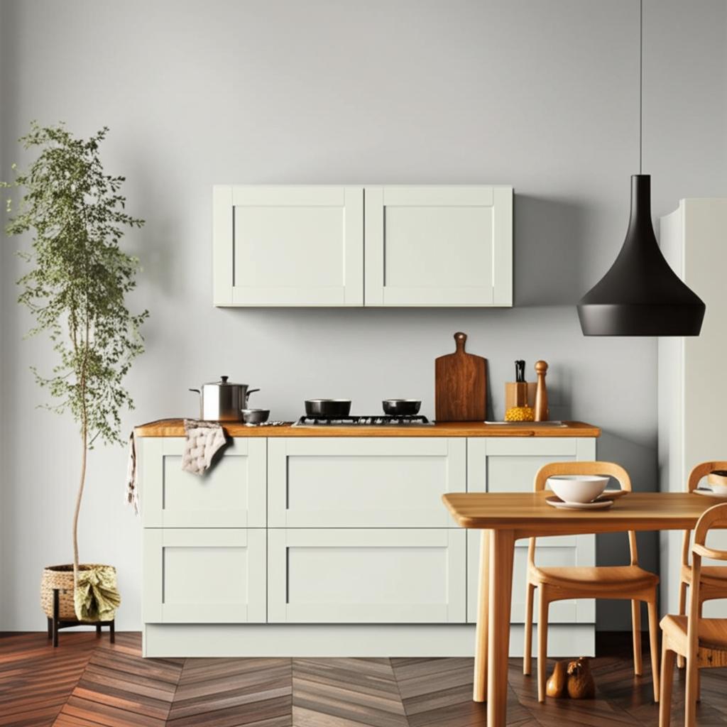 Hampton Bay Westfield Feather White Shaker Wall Kitchen Bridge Cabinet