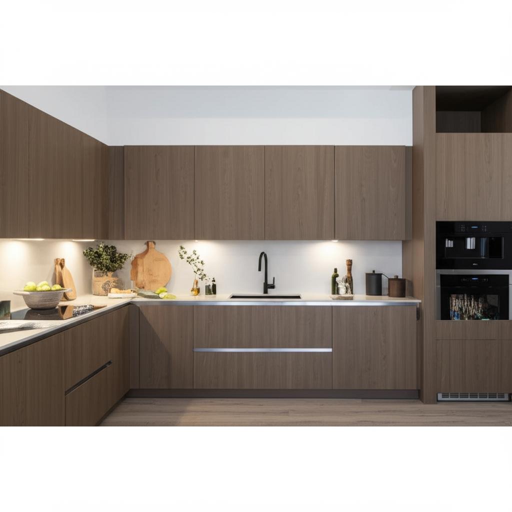 Hampton Bay Designer Series Edgeley Wall Kitchen Cabinet in Driftwood