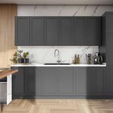 Hampton Bay Designer Series Melvern Storm Gray Shaker Assembled Wall Kitchen Cabinet