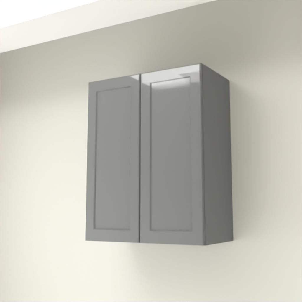 Hampton Bay Designer Series Melvern Storm Gray Shaker Assembled Wall Kitchen Cabinet