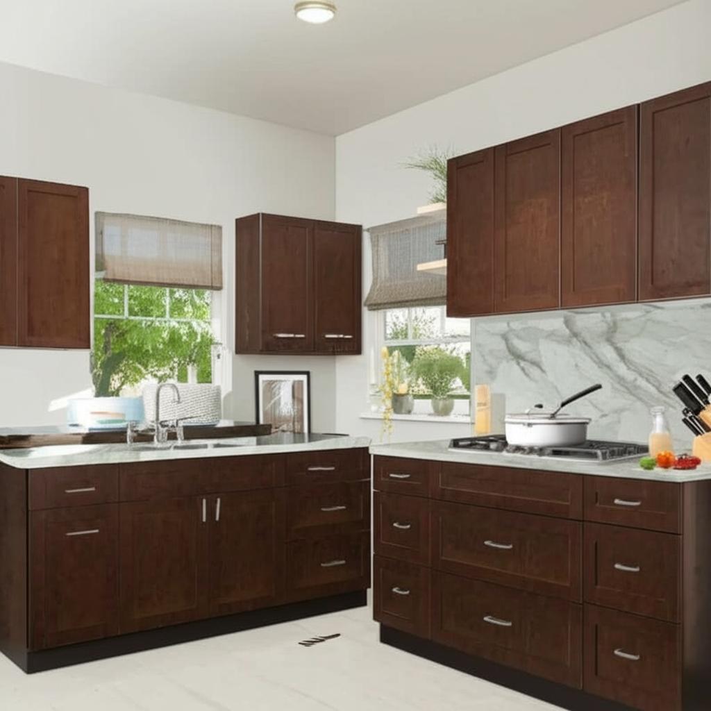 Hampton Bay Designer Series Soleste Wall Kitchen Cabinet in Spice