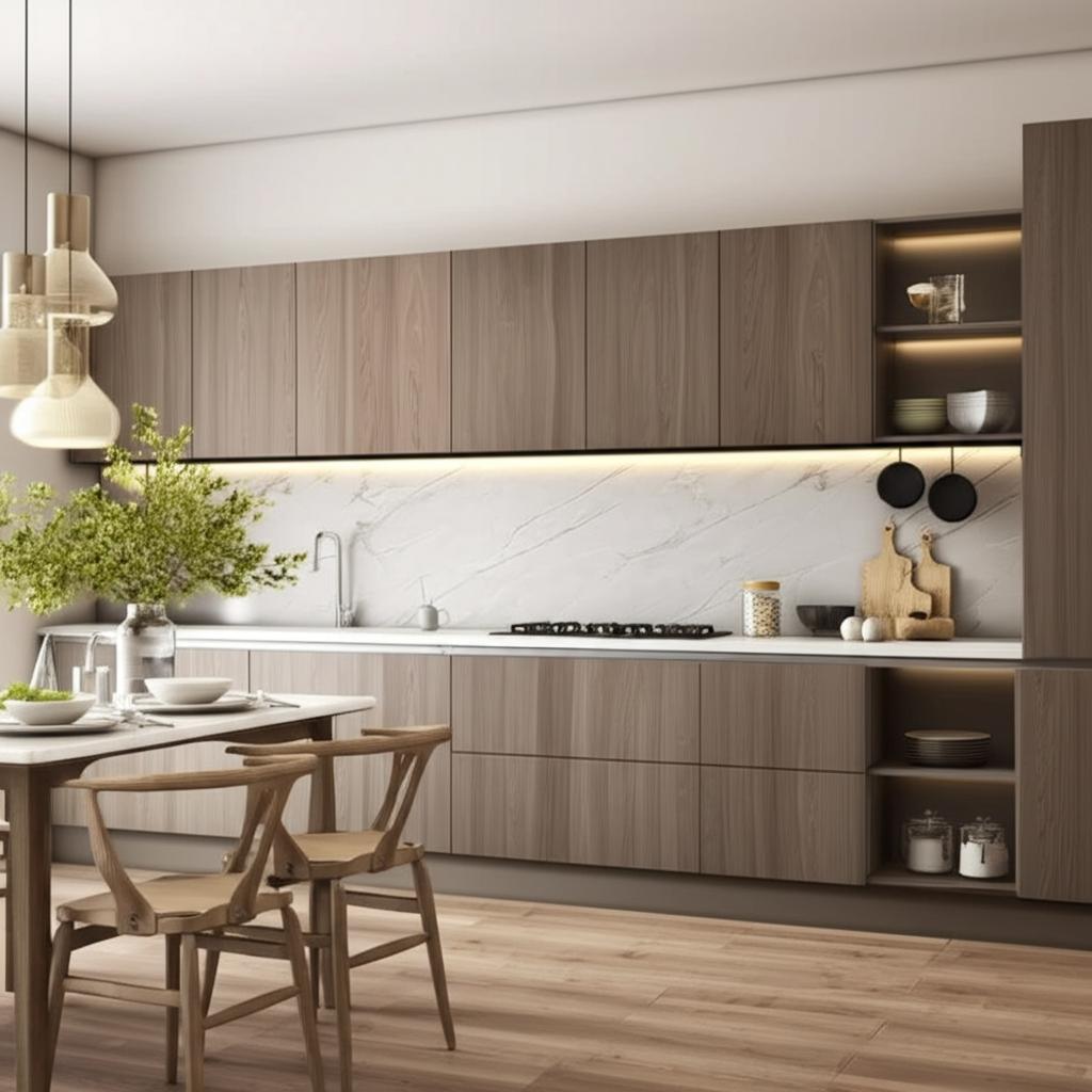 Hampton Bay Designer Series Edgeley Wall Kitchen Cabinet in Driftwood