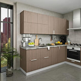 Hampton Bay Designer Series Edgeley Wall Kitchen Cabinet in Driftwood