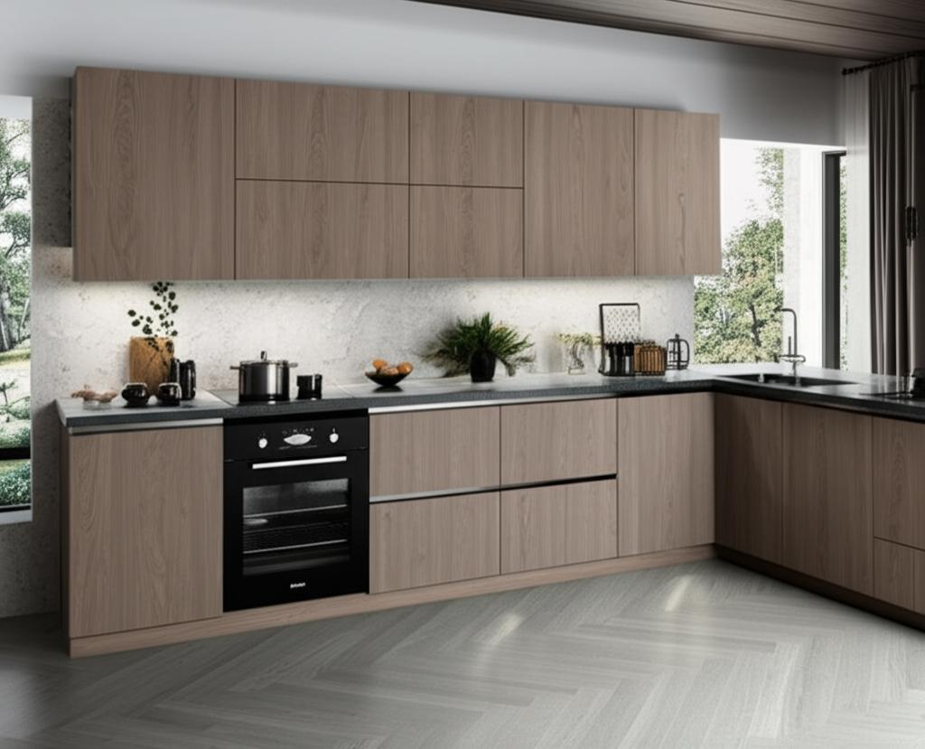 Hampton Bay Designer Series Edgeley Wall Kitchen Cabinet in Driftwood