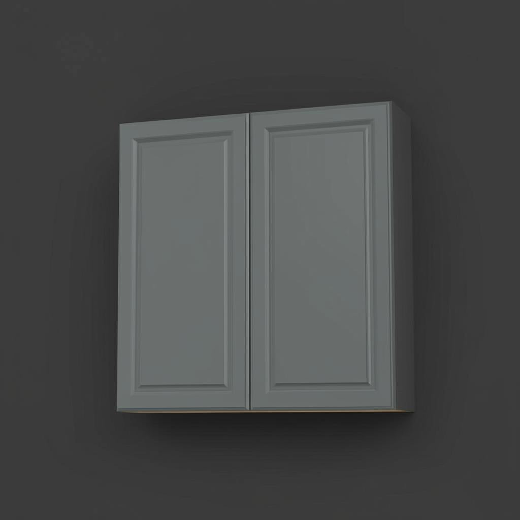 Hampton Bay Designer Series Elgin Wall Kitchen Cabinet in Heron Gray