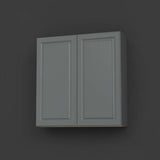 Hampton Bay Designer Series Elgin Wall Kitchen Cabinet in Heron Gray