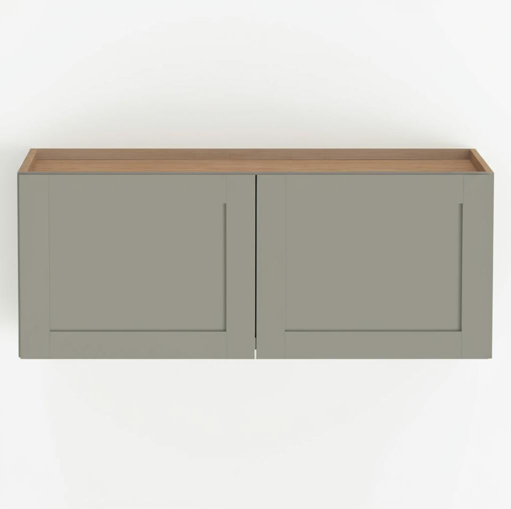 Hampton Bay Westfield Dusk Gray Shaker Wall Kitchen Bridge Cabinet