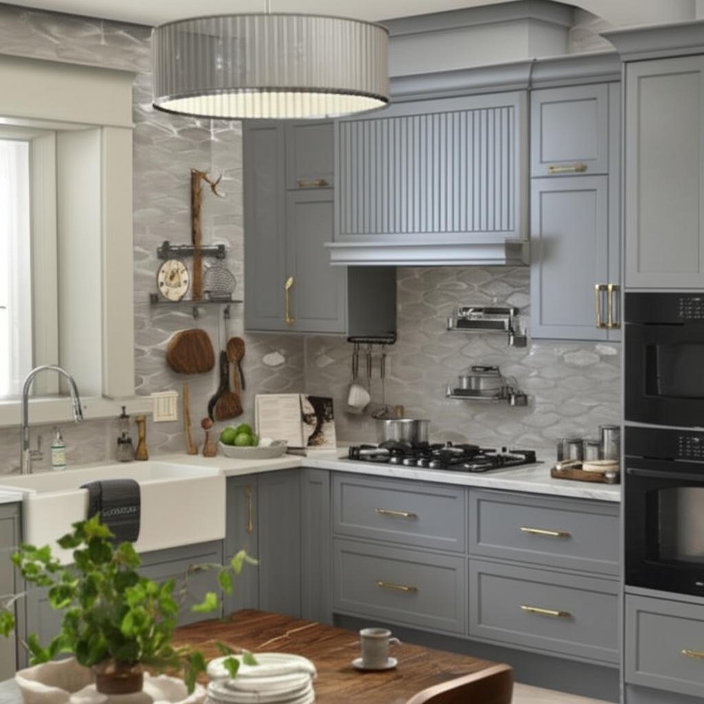 Hampton Bay Designer Series Melvern Storm Gray Shaker Assembled Wall Kitchen Cabinet