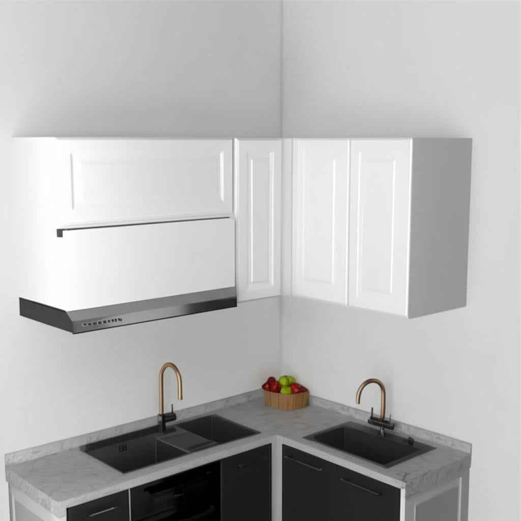 Hampton Bay Designer Series Elgin Assembled Wall Kitchen Cabinet in White