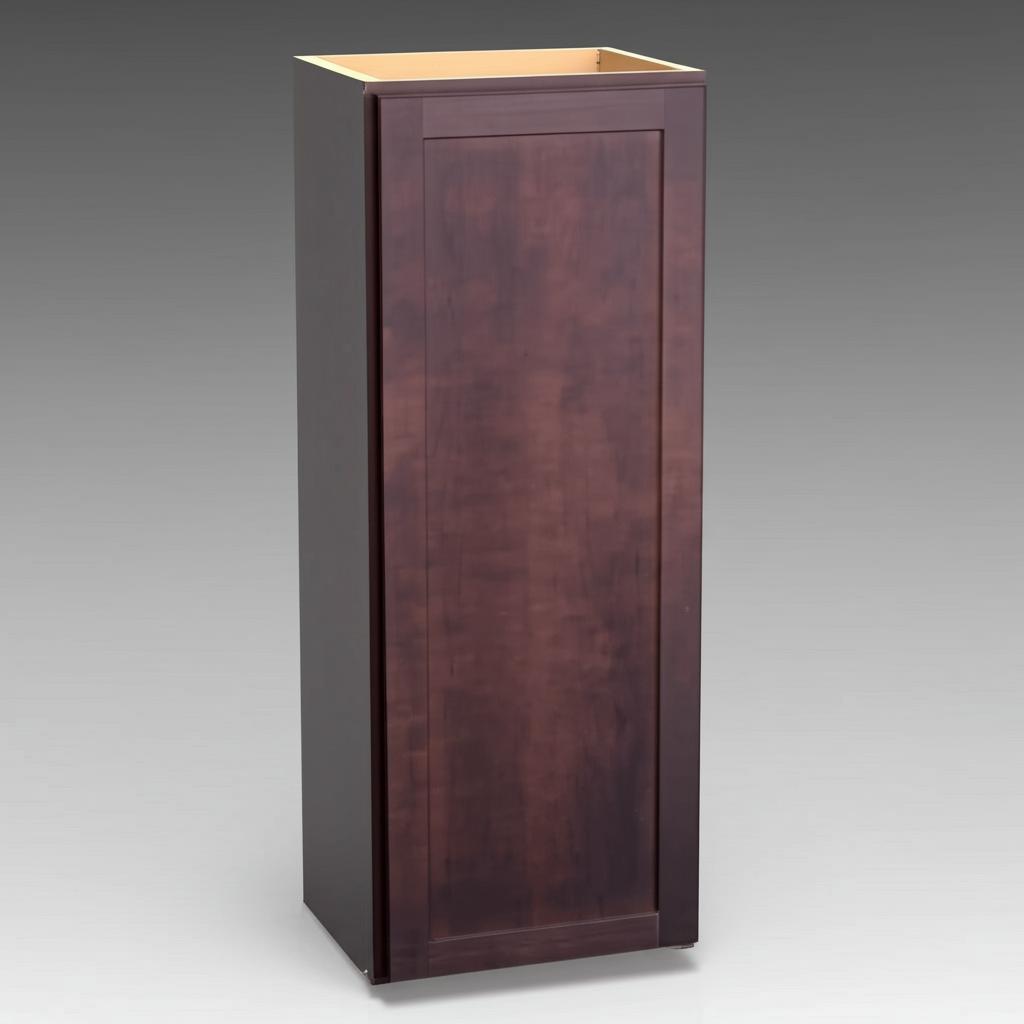 Hampton Bay Shaker Java Wall Kitchen Cabinet - 15" W x 12" D x 42" H
